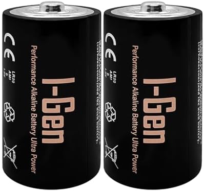 I-Gen Batteries LR20 Ultra Alkalin D Boy Pil 1.5V Büyük Boy Pil (2, 2'li Paket) - Görsel 3