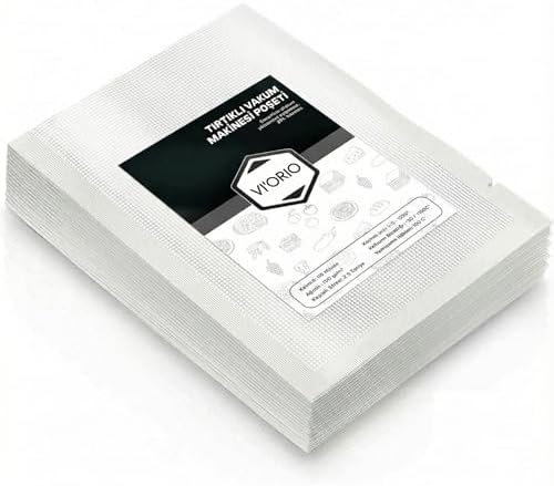 50 Adet Tırtıklı Vakum Makinesi Poşeti Torbası (SEÇENEKLİ) (25x35cm) - Görsel 3