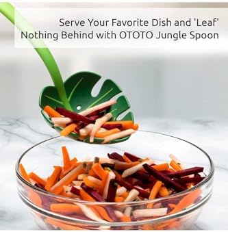 Yaprak Kepçe,Jungle Servis Kaşığı, Jungle Spoon Mutfak Kaşığı, Yaprak Servis Kaşığı,-