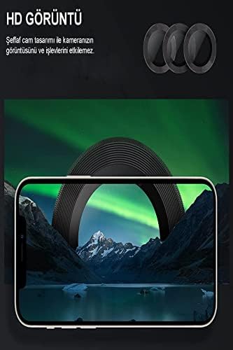Apple iPhone 13 Alüminyum Alaşım Temperli Cam Kamera Lens Koruyucu - Mavi - Görsel 2