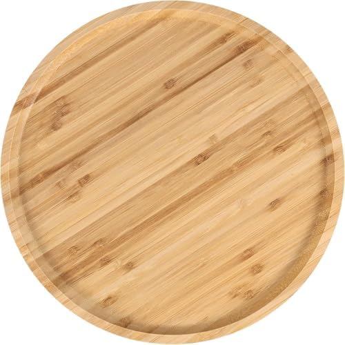 Bambu Lüx Yuvarlak Servis 25 * 25cm, Sunumluk & Çerezlik Sunum Tabağı - Görsel 2