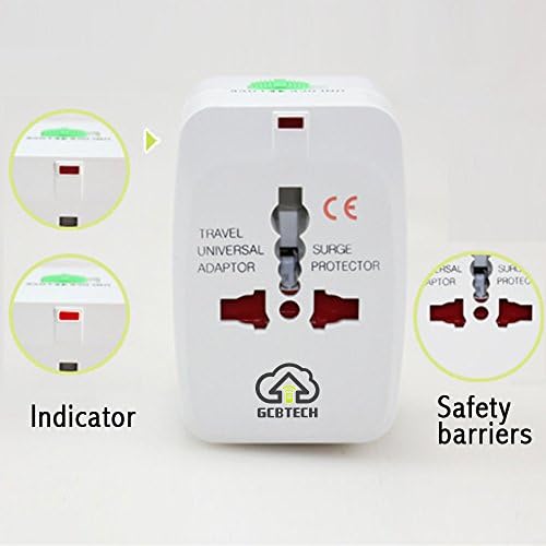 Universal seyahat fişi (150 ülkeler) Weltreise fiş/Seyahat Adaptörü/Power Charger Plug/All in One Universal World Travel adaptörü EU US UK AU China (Beyaz) - Görsel 3
