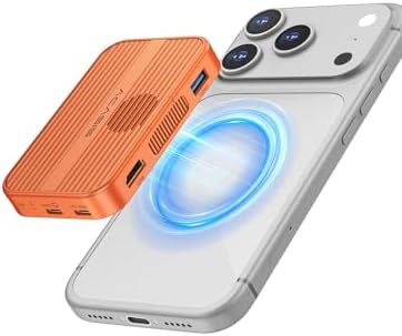 Alternative view of ACASIS Manyetik M.2 NVMe SSD kasa ve fanlı USB-C yerleştirme istasyonu, iPhone 17/16/15 Pro/Pro Max/Plus için, aletsiz kurulum, 2230/2242/2260/2280 B+M M-Key (turuncu)