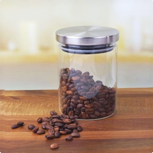 300 Ml Vakumlu Metal Kapaklı Borosilikat Cam Kavanoz (8.5cm*10cm) 1 Adet - Görsel 3