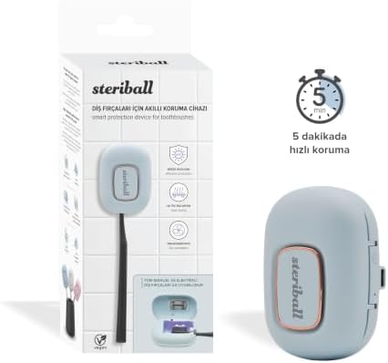 Steriball Diş Fırçaları için Akıllı Koruma Cihazı Diş Fırçası için - Mavi