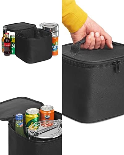 BYENS 8 Litre Termos Çanta Yemek Taşıma Çantası Termo Termal Sıcak ve Soğuk Tutan Piknik Buzluk Çantalar Termal Beslenme Piknik Çantası - Görsel 3