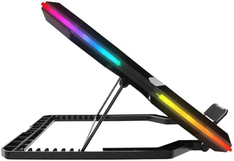 Alternative view of AD-RC13 Bellatrix RGB Laptop Soğutucu Stand 5 Fanlı, 2 USB Portlu, Ayarlanabilir Yükseklik, 15”-17” Notebook Uyumlu, Siyah