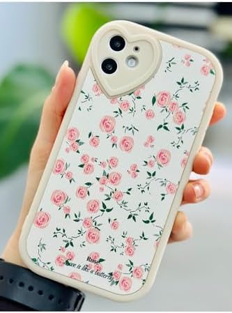 Iphone 11 ile Uyumlu Kaplama MİNİ ÇİÇEK Tasarımlı Esnek Silikon Kılıf - Görsel 3