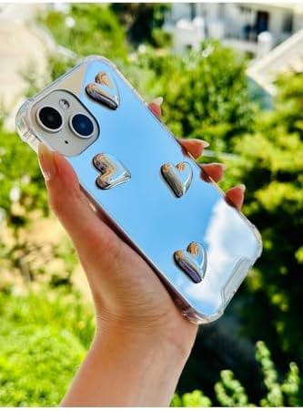 Alternative view of Iphone 14 Plus - 15 Plus ile Uyumlu Aynalı Tasarımlı Kenarları Silikon Kılıf
