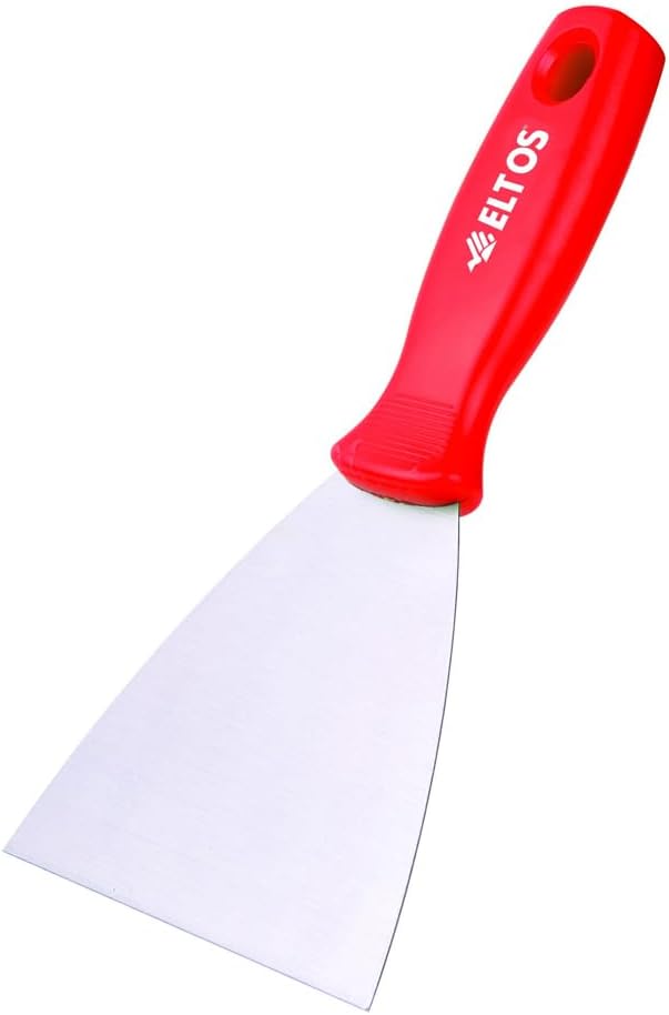 Çelik Spatula, 0.80 mm Polisajlı Yay Çeliği, 50 Rockwell Sertlik, Ergonomik Sap, Kavisli, Kazıma Spatulası, İnşaat, Sıva ve Yüzey Temizleme, Profesyonel Kalite, Dayanıklı El Aleti (50 mm) - Görsel 2
