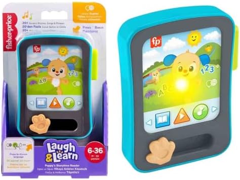 Birden fazla dil desteğiyle 6 ay ve üzeri bebekler için müzikli ve ışıklı Eğlen ve Öğren Hikaye Anlatan Köpekçik oyuncak tablet, JGX02 - Görsel 3