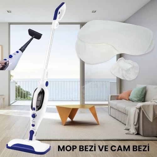 Alternative view of Fakir Alina Clean Buharlı Temizleyici ile Uyumlu Yer Mop Bezi ve Cam Bezi