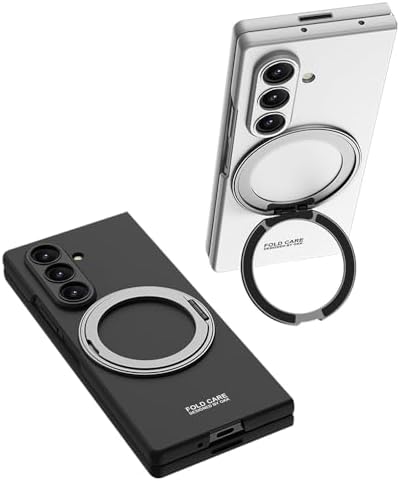 Spia Galaxy Z Fold 7 ile Uyumlu Kılıf Yüzüklü Siyah Linum Kapak ( Galaxy Z Fold 7 ile Uyumlu, Yüzüklü Siyah)