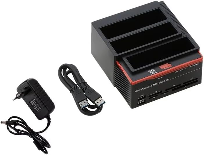 Alternative view of PX-2390 893U3 Offline Clone USB 3.0 IDE SATA HDD Docking Station, 2.5/3.5 İnç Harddisk Okuyucu, SATA IDE Disk Klonlama İstasyonu, Kart Okuyucu ve 2x USB 2.0 Hub Özellikli Harici HDD Dock