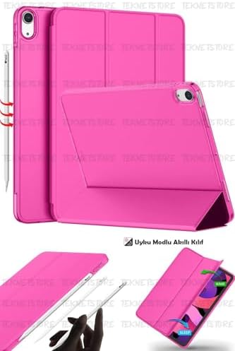 Ipad Air 11 M3 2025/M2 2024/Air 10.9 2022/2020 Ile Uyumlu Kılıf, Kapaklı, Standlı, Uyku Modlu Smart, Şeker Pembe, iPad Air 11 M3 2025 - Görsel 3