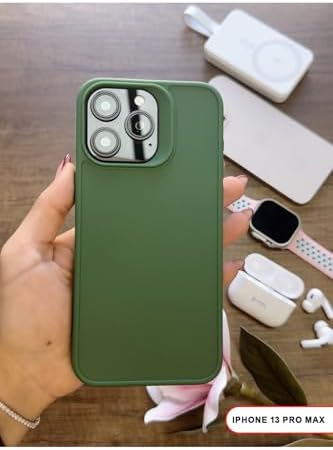 Kamera Korumalı Darbeye Dayanıklı Renk Atmayan Keep Silikon Kılıf Haki iPhone 13 Pro Max ile uyumlu - Görsel 3