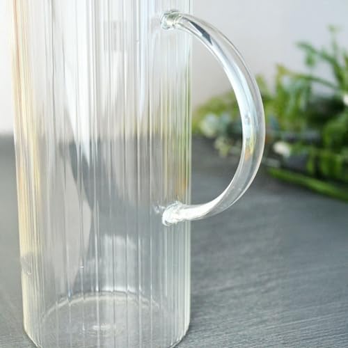 Alternative view of 1500ml Metal Kapaklı Line Borosilikat Cam Yağlık & Sürahi – Şık, Dayanıklı ve Sağlıklı Saklama Çözümü (9cm x 23cm)