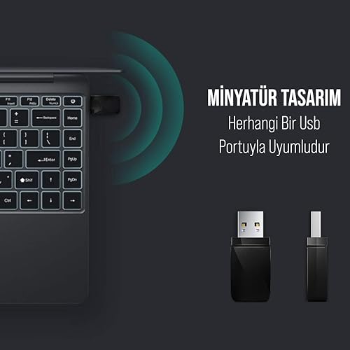 Mini Usb Wifi Adaptör 300 Mbps Uyumlu (W-1)
