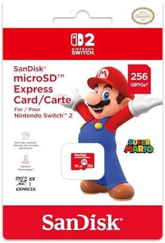 NINTENDO SWITCH 2 MICRO SD CARD - MARIO 256GB