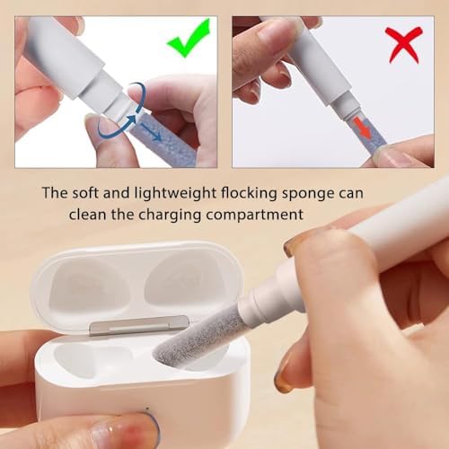 5'i 1 Arada Klavye ve Kulaklık Temizleme Seti - AirPods 1/2/3/Pro, PC, Dizüstü Bilgisayar, Cep Telefonu, Kamera İçin Aksesuar