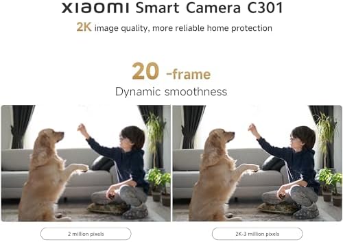 Xiaomi Smart Camera C301 2K 360 Derece Gece Görüşlü IP Wi-Fi Güvenlik Kamerası (Xiaomi Türkiye Garantili) - Görsel 3