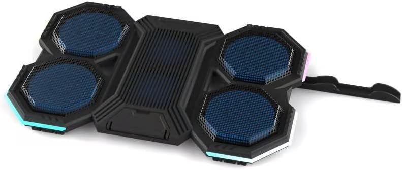 iDock F12-1 Black 2600RPM Yüksek Devirli Fan Gaming Laptop Soğutucu Stand - Görsel 3