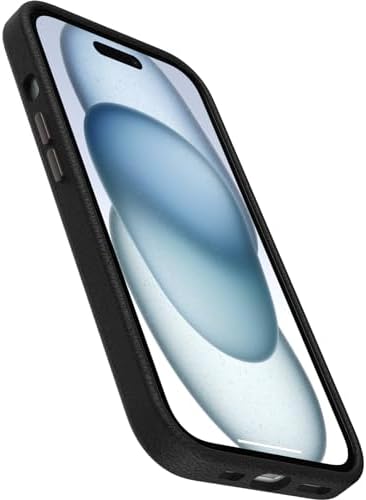Serisi Kaktüs Deri MagSafe iPhone 15 için Kılıf, Darbeye Dayanıklı, Düşmeye Dayanıklı, İnce Koruyucu Kılıf, Askeri Standartlara Göre 3 x Daha Fazla Düşme, Siyah - Görsel 3