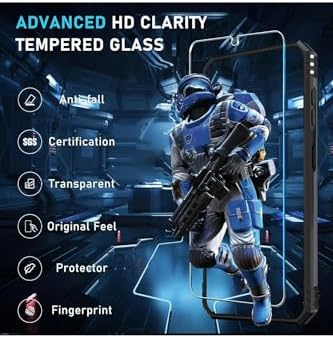 PSR Aksesuar Galaxy A36 Uyumlu Kılıf – Kamera Korumalı Sürgülü Yüzüklü Armor Zırh Kapak + 9H Ekran Koruyucu Set ( Galaxy A36) - Görsel 2