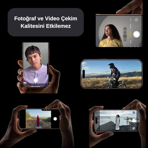 Alternative view of Safir Temperli Kamera Lens Koruyucu, iPhone 17 ile Uyumlu (Ada Çayı)