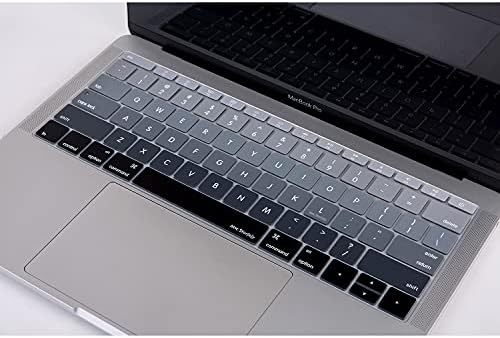 Alternative view of US İngilizce Klavye Koruyucu MacBook A1534 A1708 Uyumlu Silikon Keyboard Cover Amerikan Enter ANSI Layout English Keyboard Protector Siyah Gri