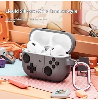 Alternative view of CaseOnn Kılıf Retro GamePad Siyah Siyah  Galaxy Buds 3 Pro ile uyumlu