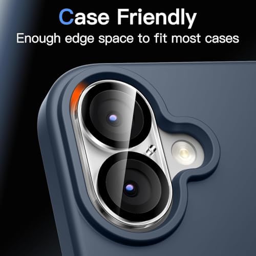 iPhone 17 Uyumlu Full Kamera Lens Koruyucu Darbe Dayanıklı Temperli Cam Tam Koruyucu HD Şeffaf Kamera Lens Cam Film Çizilme Önleyici