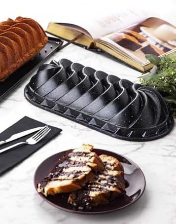 Alüminyum Döküm Baton Kek Kalıbı 30 cm Yapışmaz ve Dayanıklı Fırın Kalıbı
