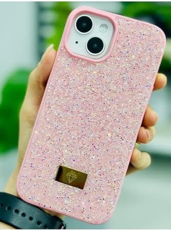 Alternative view of Iphone 13-14 ve 15 ile Uyumlu ELMAS Tasarımlı Taşlı Işıltılı Parlak Pırlanta Silikon Kılıf