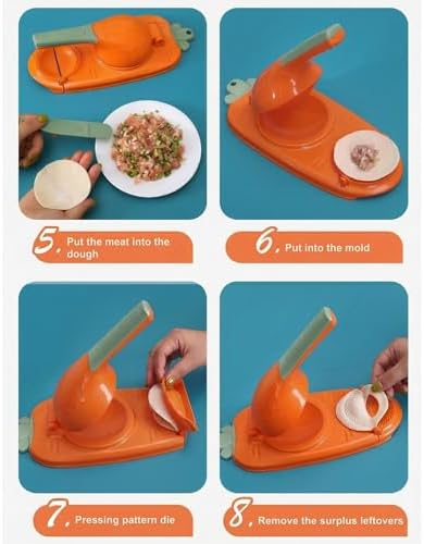 Hamur Açma ve Ravioli Kalıbı, Pratik ve Hızlı Şekil Verme, Ev Yapımı Mantı Poğaça ve Ravioli Hazırlığı İçin Mutfak Yardımcısı, Hamur Açıcı ve Mantı Börek Şekillendirici