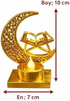 Gold Yeni Pilli led ışık, Askılı Fener Süsü SARI Işıklar Peri Işıkları Aydınlatmalı Şerit Led Ramazan Süsü Led Işık - Görsel 2