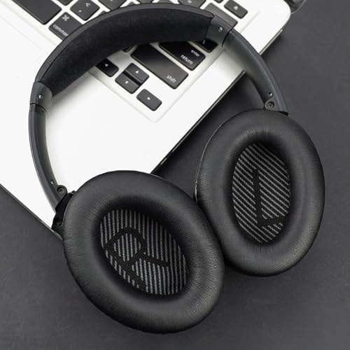 BOSE ile Uyumlu QuietComfort 35 (QC35) & Quiet Comfort 35 II (QC35 ii) için Suni Deri Kulaklık Pedi Hafızalı Yüksek Kaliteli Materyal Kulaklık Süngeri