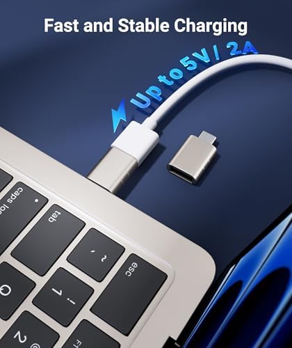 USB C - USB Adaptör 2'li Paket USB C Erkek - USB3 Dişi Adaptör MacBook Pro 2021 iMac iPad Mini 6/Pro MacBook Air 2022 ve diğer Thunderbolt 4/3 Starlight cihazlarla uyumlu - Görsel 3
