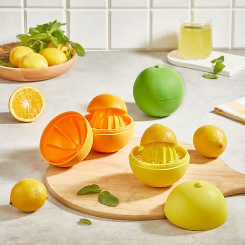 Alternative view of Narenciye Sıkacağı Portakal Şeklinde Saklanma Kabı Limon Sıkacağı (Turuncu)
