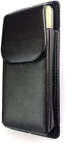 Alternative view of Kemere Takılan Lüks Suni Deri Telefon Kılıfı, Mıknatıslı, 17x8 cm, Siyah