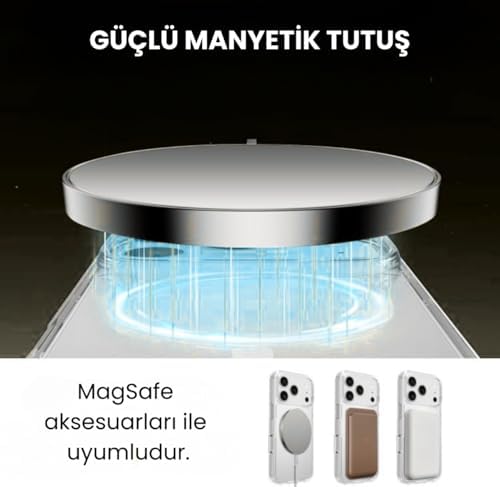 MagSafe Uyumlu iPhone 17 Air, Karbon Fiber Telefon Kılıfı, Ultra İnce, Dayanıklı (Şeffaf) - Görsel 3