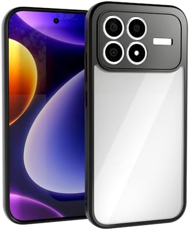 Xiaomi Poco F8 Pro İle Uyumlu Yüksek Kalite Kılıf Kamera Korumalı Şeffaf Arka Yüzey Z-New Roll Kapak Siyah - Görsel 3