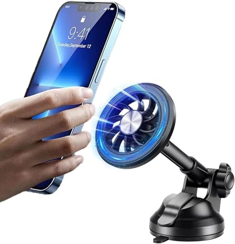 Alternative view of iphone 11 12 13 14 15 Pro Max Mıknatıslı Cama Gögse Yapışan Uzayan Oto Telefon Tutucu Stand Vantuzlu 360 yuvarlak halka hediye