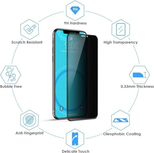 Oppo A52 - A72 - A92 Privacy (Hayalet) Ekran Koruyucu – 2 Adet - 9H Temperli Cam, Yan Görünme Engelleyici, Tam Kaplama - Görsel 3