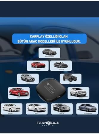 Alternative view of Kablosuz CarPlay ve Android Auto Adaptörü, 2GB RAM 32GB ROM, Türkçe Arayüz, Netflix ve YouTube Destekli