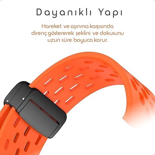 [Air-Loop]  Watch Fit 5/Fit 5 Pro/Fit 4/Fit 4 Pro/Fit 3 ile Uyumlu Kordon Manyetik Kilit Mekanizmalı Fit 5 Kordon Nefes Alabilen Delikli Tasarım  Fit 5 Pro Kordonu