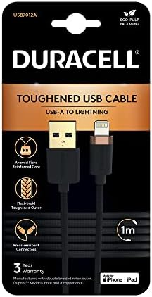 Alternative view of 1m Lightning To Usb-A Örgülü Şarj Kablosu - Siyah