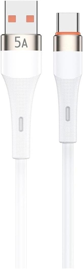 Powerway HC05, Örgülü 5 Amper USB TO Type- C, 1 Metre, Şarj Data Kablosu, Beyaz - Görsel 2