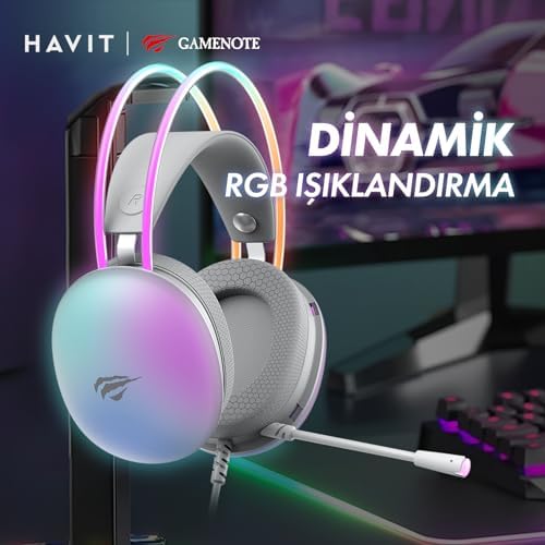 H2037D RGB Gaming Mikrofonlu Oyuncu Kulaklığı 3.5mm Jack