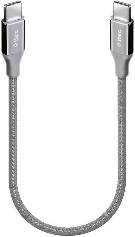 AlumiCable USB-C - USB-C 30cm 65W PD/QC Hızlı Şarj/Data Kablosu Uzay Grisi Uzay Grisi 2DK50UG - Görsel 2